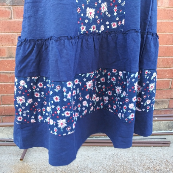 St. John's Bay Sleeveless Floral A-Line Dress - Picture 4 of 6